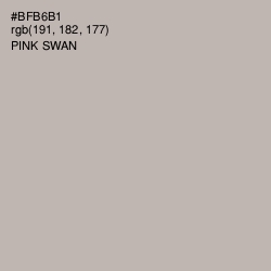 #BFB6B1 - Pink Swan Color Image